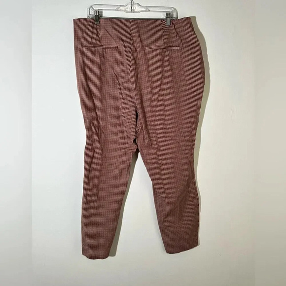 A New Day Brown Plaid Skinny Ankle Pants - Picture 4 of 7